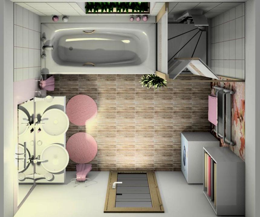 дизайн маленькой ванной комнаты фото 33
